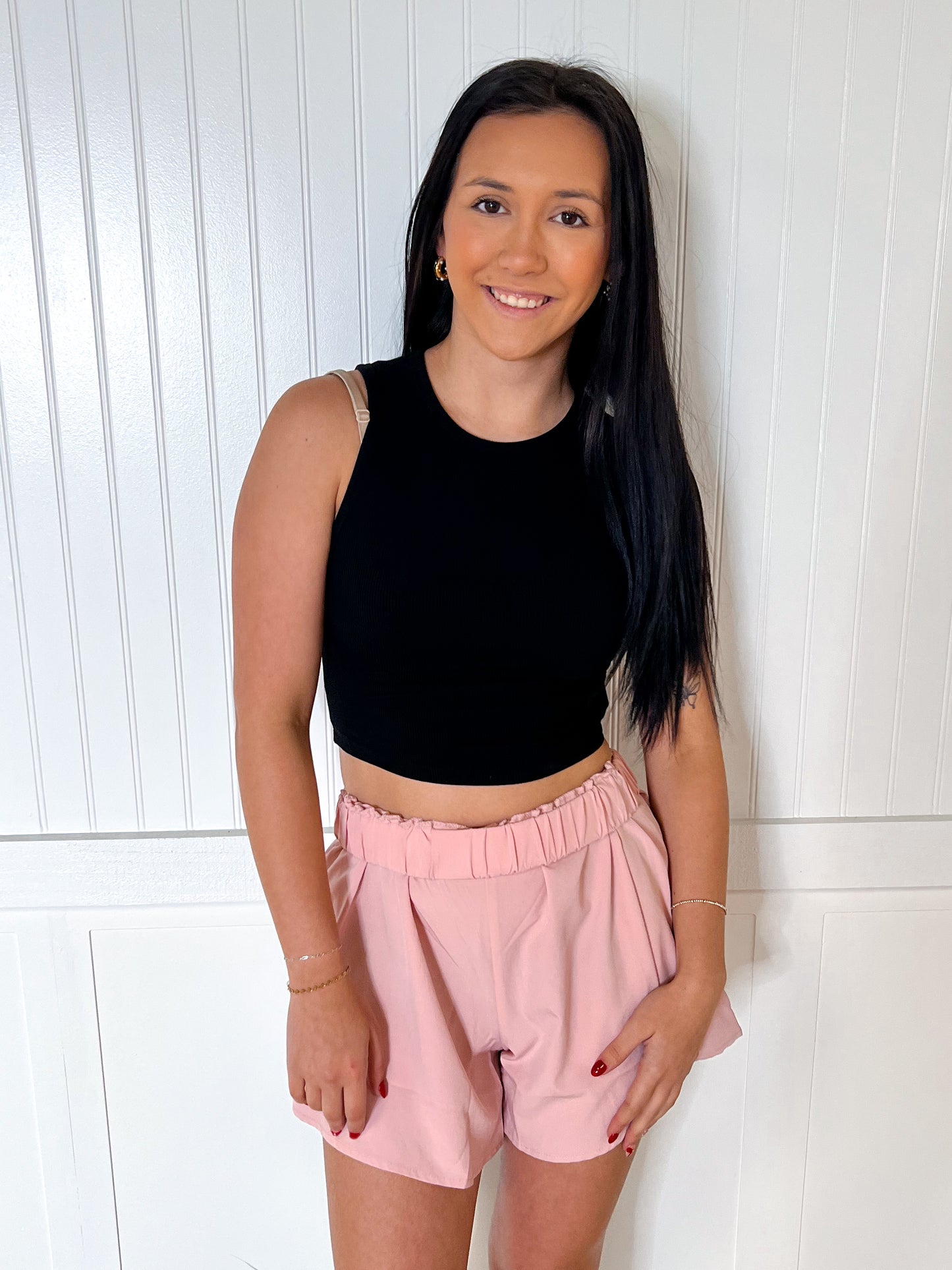 Hayley Round Neck Sleeveless Crop Top-Apparel & Accessories-le lis-09/03/24,1st md,MT5576,OGP 26.99,Tops Collection-The Twisted Chandelier