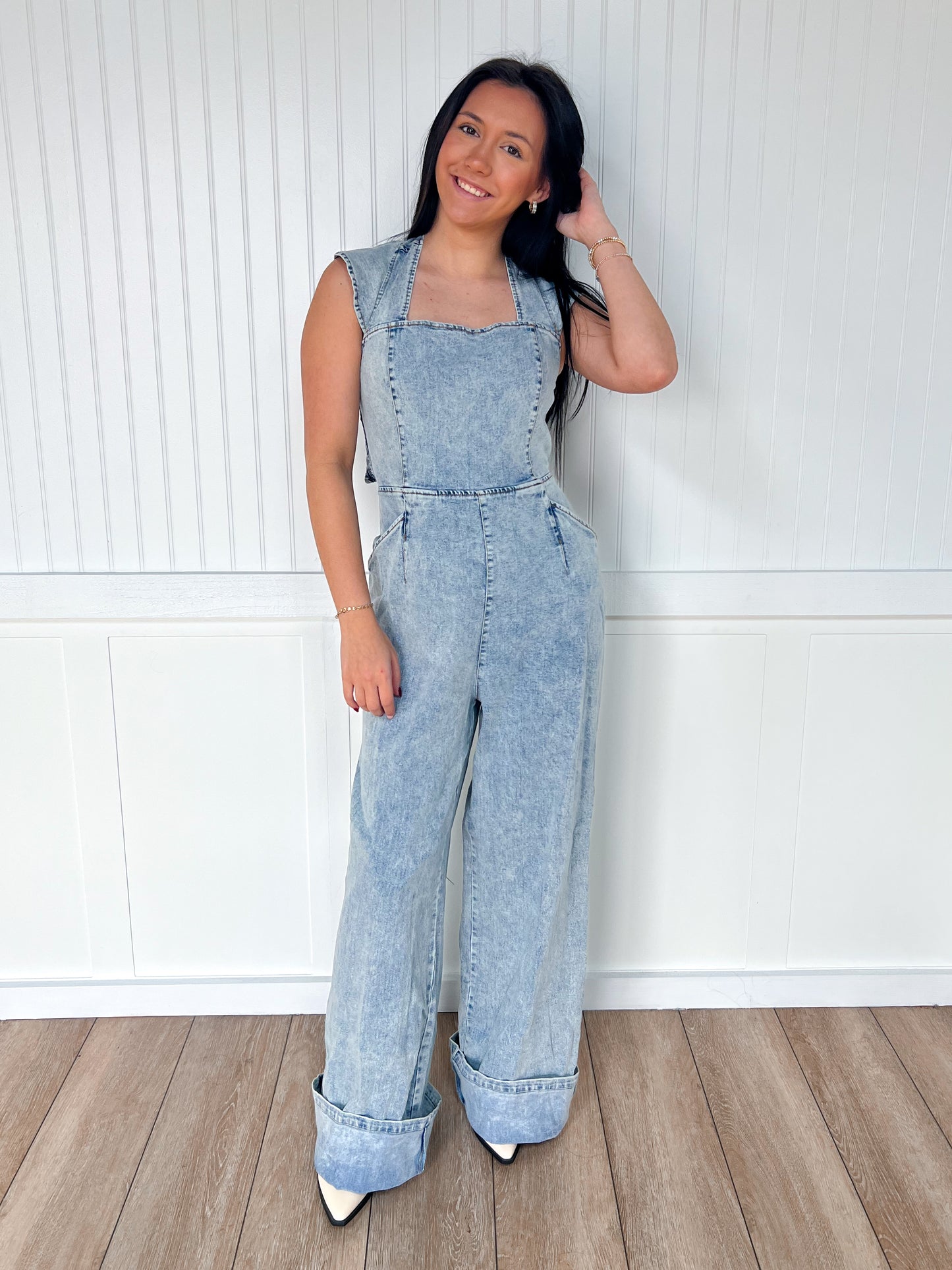 Rosie Ruffled Denim Jumpsuit-JADE BY JANE-DJR,FD 01/23/26,JJS5035-The Twisted Chandelier