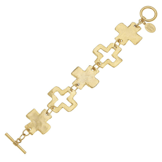 Susan Shaw Gold Toggle Bracelet-Susan Shaw-The Twisted Chandelier