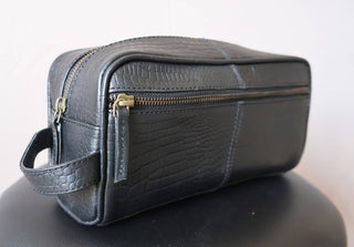 Leather Travel Dopp Kit Toiletry and Shaving Bag-Billion Brothers-Men's-The Twisted Chandelier