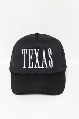 Texas embroidery Trucker Hat-Trucker Hat-David And Young-FD 04/03/26-Black-The Twisted Chandelier