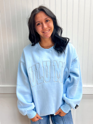 Lulu Mac Rory Sweatshirt - Light Blue-Top-Girlie Girl Originals-FD 09/16/26,NewArrival,Tops Collection-The Twisted Chandelier