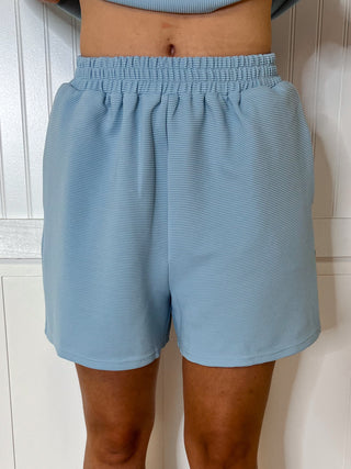 Isla Ribbed Jacquard Track Suit Shorts-Oddi-Bin B1,bottoms,FD 08/12/25,OGP 35.99-The Twisted Chandelier