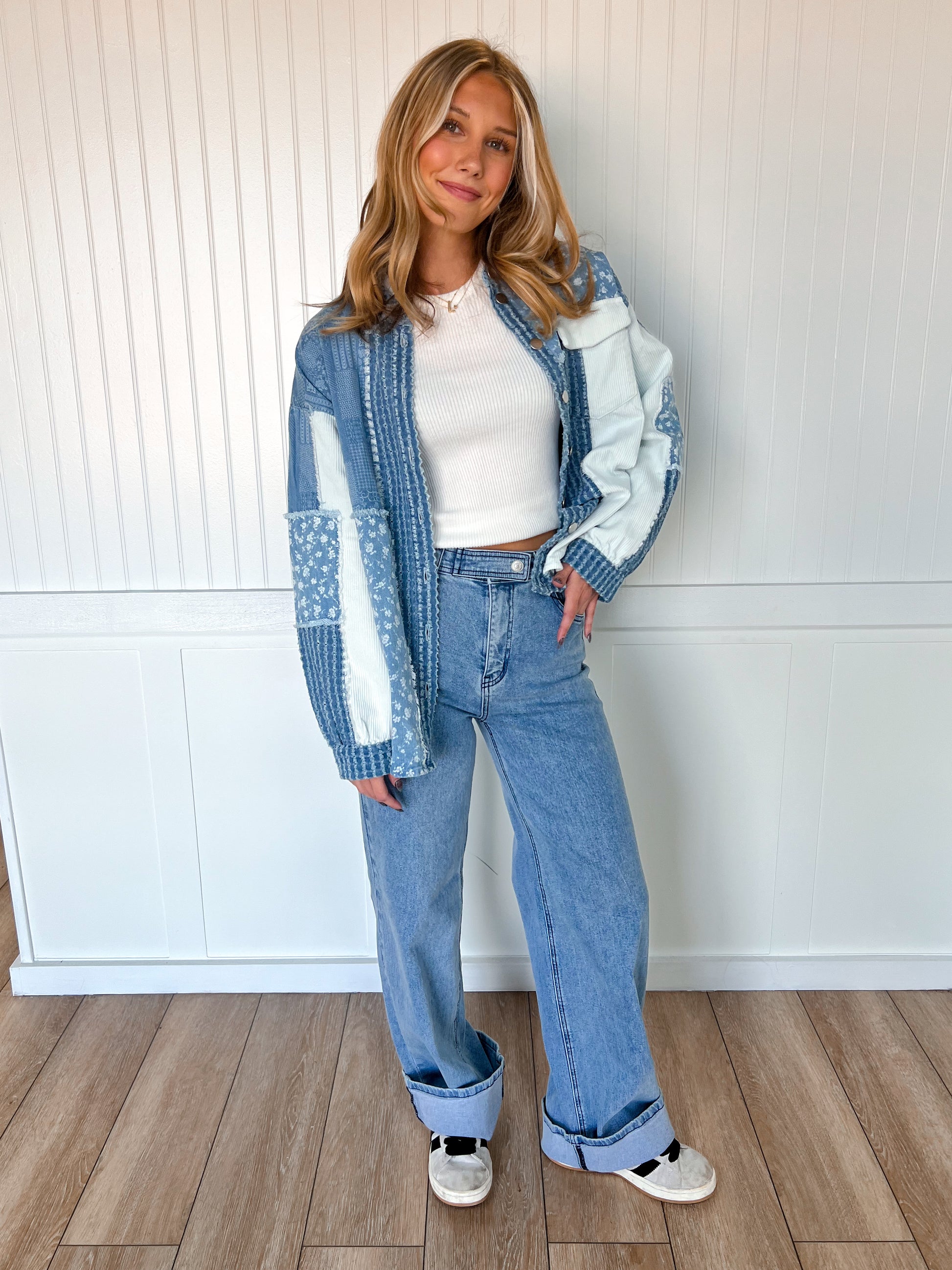 Sutton Wide Leg Medium Stone Rigid Comfort Stretch Jeans-Vibrant M.i.U-BIN A2,bottoms-The Twisted Chandelier