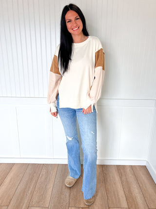 Tate Color Block Oversized Pullover-Oddi-Bin a4,Double mystery bags,FD 10/28/25,Tops Collection,Winter bin-The Twisted Chandelier