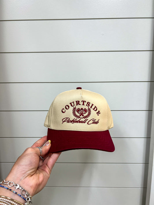 Courtside Pickleball Club Trucker Hat-Fashion City-fd 08/08/25-The Twisted Chandelier