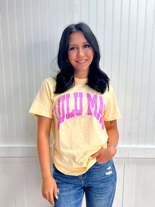 Jolene Stripe Adult Butter Comfort Colors Tee-Girlie Girl Originals-FD 05/14/26,LM-STR-1000,Tops Collection-The Twisted Chandelier