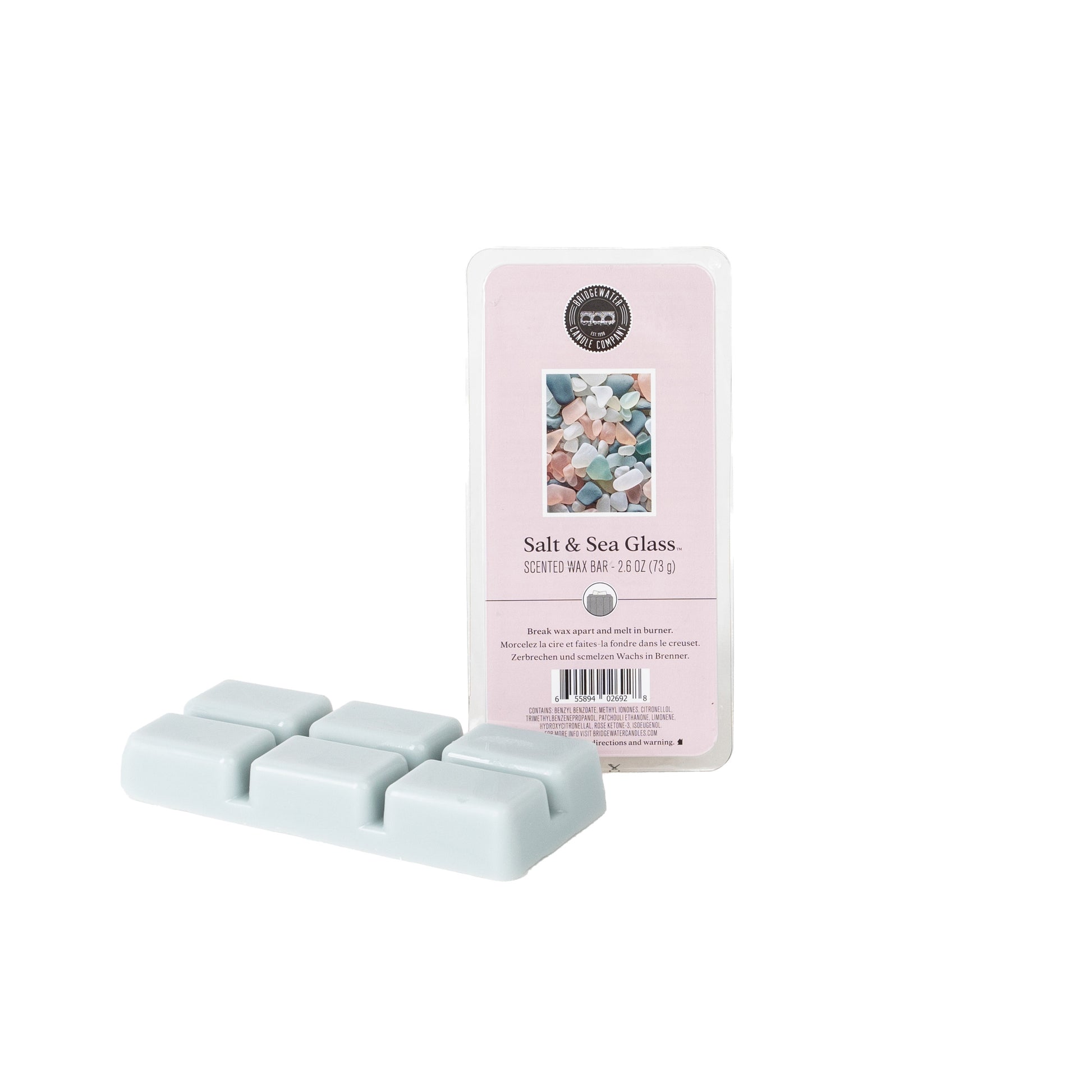 Bridgewater Scented Wax Bar Salt & Sea Glass-Candles-Bridgewater-1000002531,TTCB2549-The Twisted Chandelier