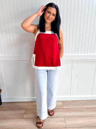 Sienna Contrast Trim Tank Top