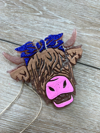 Highland Cow Car Freshie