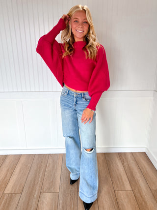 Hollie Boat Neck Elegant Ribbed Knitted Loose Sweater-Vine & Love-02/10/26,OGP 59.99,Tops Collection-The Twisted Chandelier