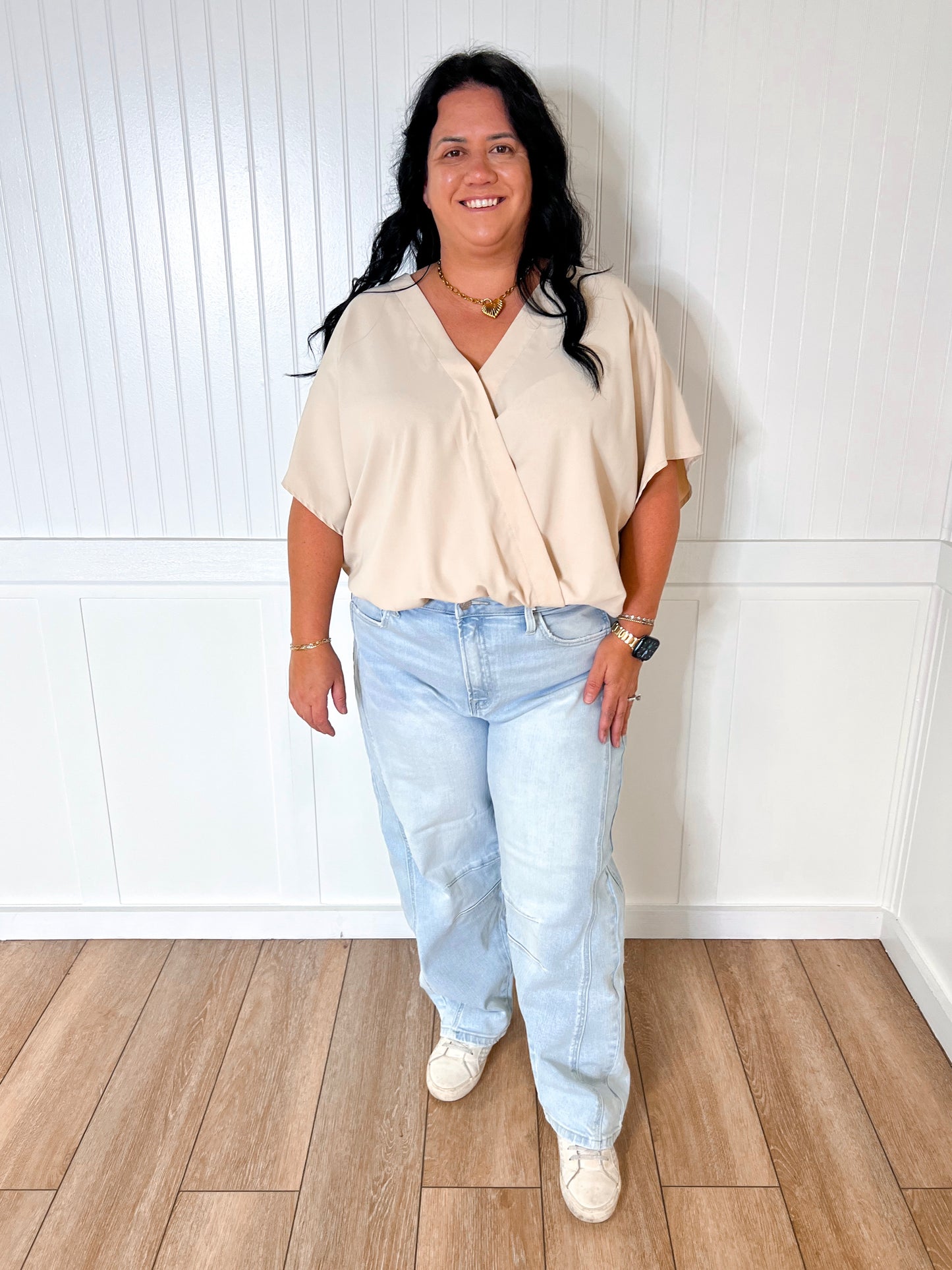 Quinn Lightweight Crinkle Surplice Bodysuit- Plus-Top-Heyson-04/21/25,05/25/24,1st md,BIN A2,FAVES,Max Retail,md 7/30,SH14980,Tops Collection-The Twisted Chandelier