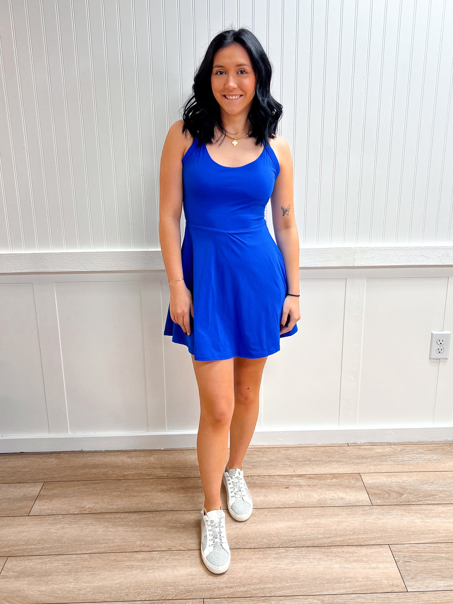 Delilah EcoActive Halter Dress-Mono B-The Twisted Chandelier