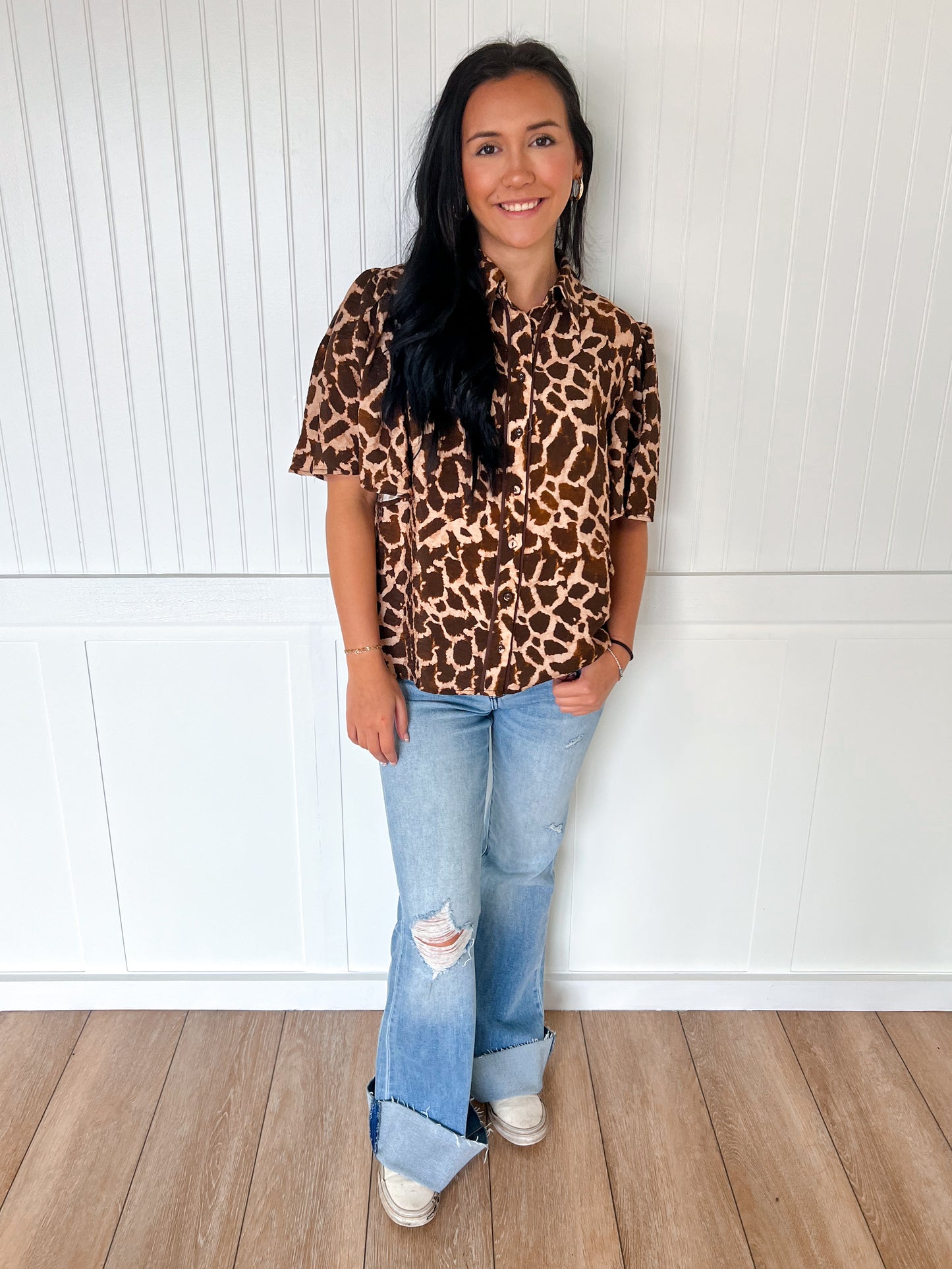 Nova Printed Woven Top-FLYING TOMATO-BIN A 3,FD 8/5/25,IT13762,Tops Collection-The Twisted Chandelier