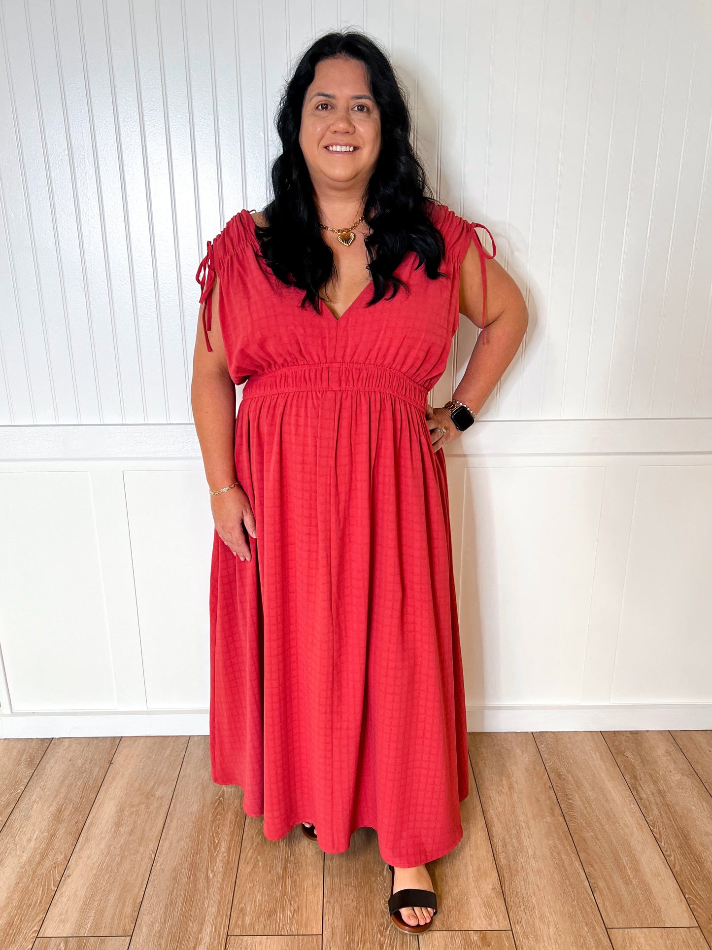 Valerie Textured Woven Goddess like Midi Flare Dress-Dress-Heyson-04/21/25,05/25/24,1st md,BIN A2,Max Retail,western & concert-The Twisted Chandelier