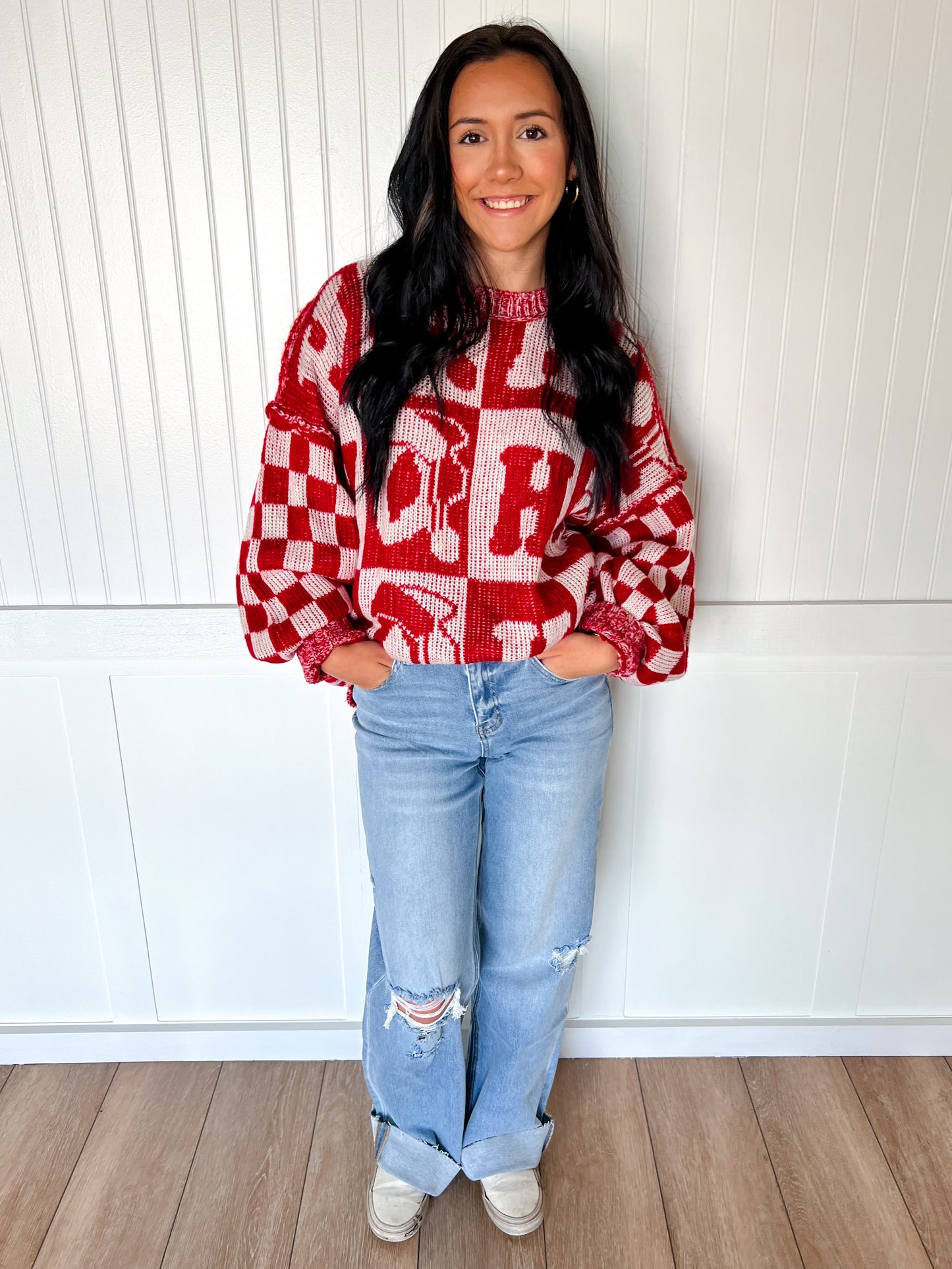 Oversized Sweater With Hohoho-Sweater-Fantastic Fawn-BIN A 3,IFKT51707-09,OGP 58.95-The Twisted Chandelier