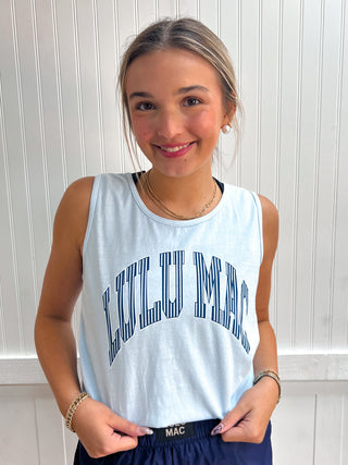 Sailor Stripe Adult Chambray Comfort Colors Tank