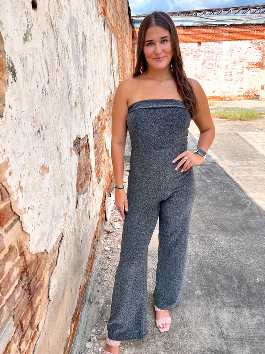 Amelia Bodycon Strapless Jumpsuit