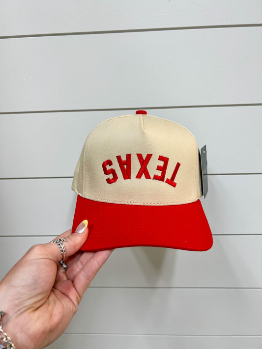 Texas Upside Down Trucker Cap-Fashion City-fd 08/08/25-The Twisted Chandelier