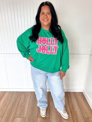 Mary Square Millie Sweatshirt | Holly Jolly-Sweatshirt-Mary Square-BIN A 3,Christmas tote ct1,OGP 57.95,Tops Collection-The Twisted Chandelier