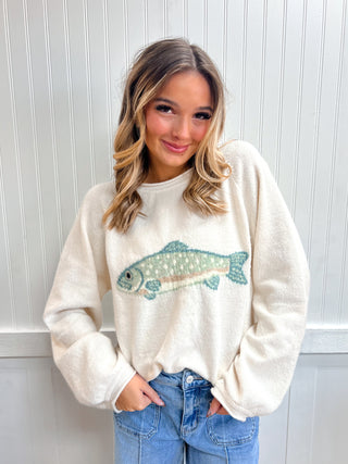 Finley Fish Intarsia Cozy Sweater-Top-VERY J-12W3778N,Fall Favorites,FD 10/26/26,NewArrival,Tops Collection-The Twisted Chandelier