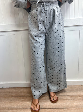 Nellie Scuba Polka Dot Wide Leg Pants-Outfit Sets-Sewn and Seen-bottoms,Fall Favorites,FD 10/22/26,NewArrival-The Twisted Chandelier