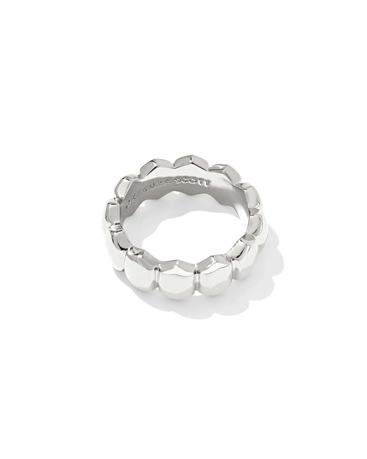 Kendra Scott Kaitlin Band Ring Silver 7-Rings-Kendra Scott-08/21/25,R00155RHD-The Twisted Chandelier