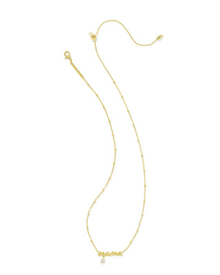 Kendra Scott Mama Crystal Short Pendant Necklace Gold-Necklaces-Kendra Scott-N01054GLD,Sale Kendra Scott-The Twisted Chandelier