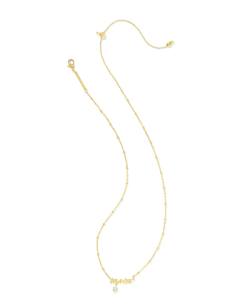 Kendra Scott Mom Crystal Short Pendant Necklace Gold-Necklaces-Kendra Scott-N01056GLD,Sale Kendra Scott-The Twisted Chandelier