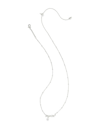 Kendra Scott Mom Crystal Short Pendant Necklace Silver-Necklaces-Kendra Scott-N01056RHD,Sale Kendra Scott-The Twisted Chandelier