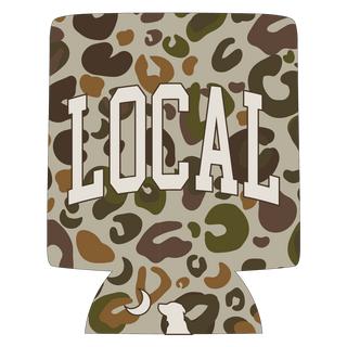 Local Girl Vintage Cheetah Koozie-Koozies-Local Boy Outfitters-The Twisted Chandelier
