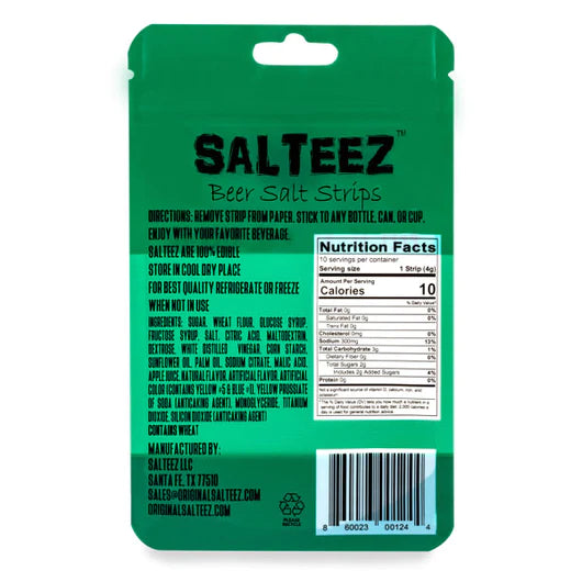 Salteez Beer Salt Strips - Pickle Salt Flavor-Salteez-FD JAN 24-The Twisted Chandelier