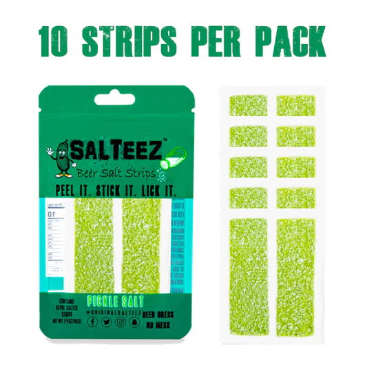 Salteez Beer Salt Strips - Pickle Salt Flavor-Salteez-FD JAN 24-The Twisted Chandelier