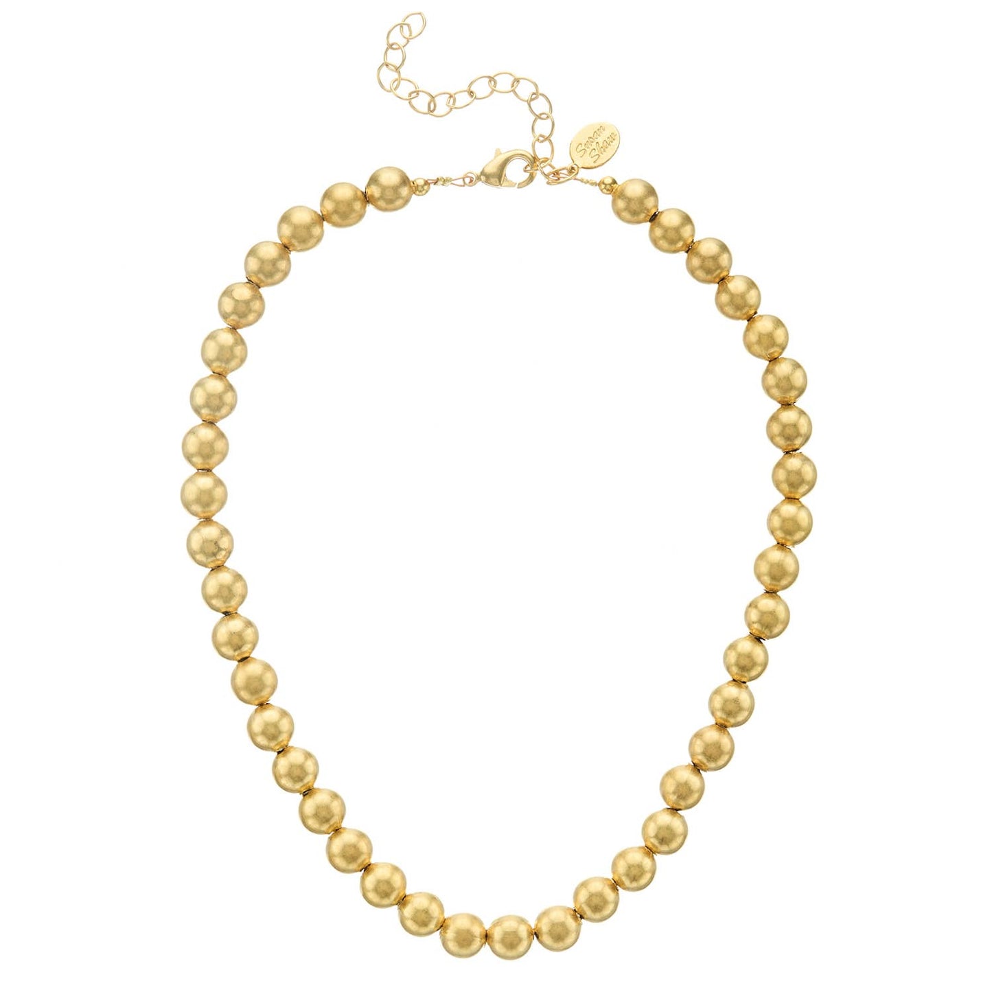 Susan Shaw Mini Margaret Gold Bead Necklace-Susan Shaw-The Twisted Chandelier