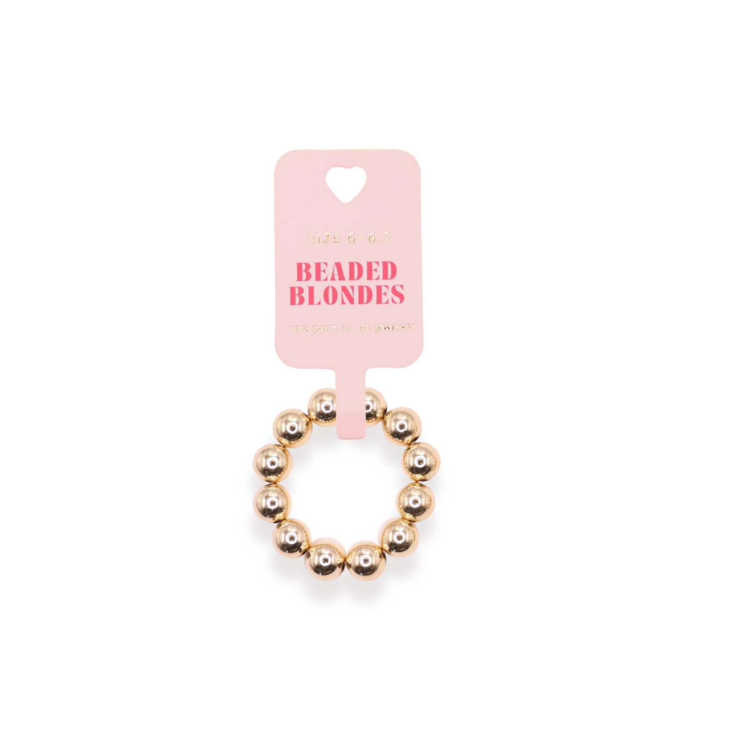 6MM Gold Beaded Ring-Beaded Blondes-The Twisted Chandelier