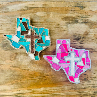 Mosaic Texas Cross Car Freshie-Car Freshie-Southern Creek Wholesale-The Twisted Chandelier