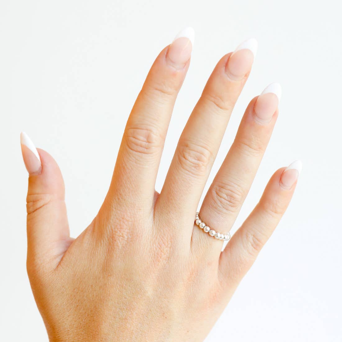 Lauren Beaded Band in Silver-Beaded Blondes-9/10-The Twisted Chandelier