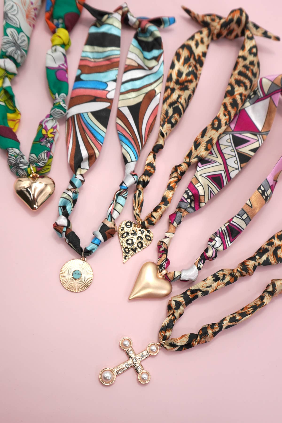 Handmade Scarf Charm Necklaces-JOSSLYN by wall to wall-80N91790-The Twisted Chandelier