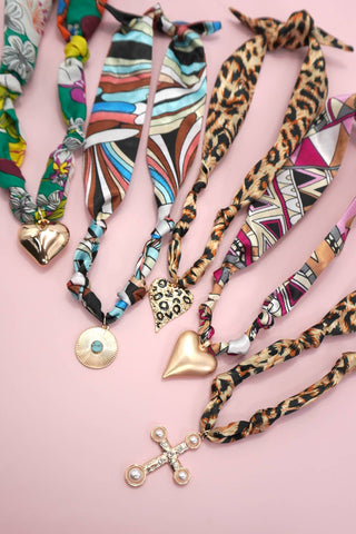 Handmade Scarf Charm Necklaces-Necklace-JOSSLYN by wall to wall-80N91790-The Twisted Chandelier