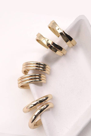 Multi Classic Hoop Trio Earrings-JOSSLYN by wall to wall-31E03865-The Twisted Chandelier
