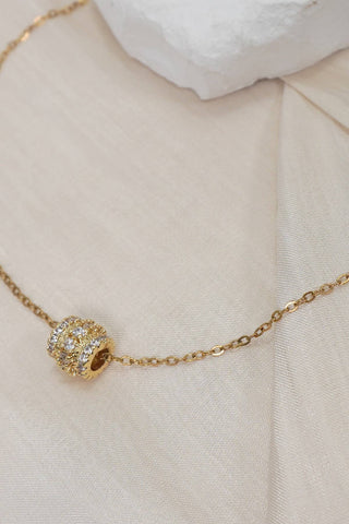 18K Stainless Steel Tarnish Free Barrel Necklace-Necklace-JOSSLYN by wall to wall-40NK9704-The Twisted Chandelier