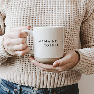 Mama Needs Coffee Stoneware Coffee Mug - Gifts & Home Decor-Sweet Water Decor-The Twisted Chandelier