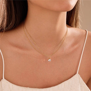 18K Stainless Steel tarnish Free Layered Necklace-Necklace-JOSSLYN by wall to wall-40NK9682-The Twisted Chandelier