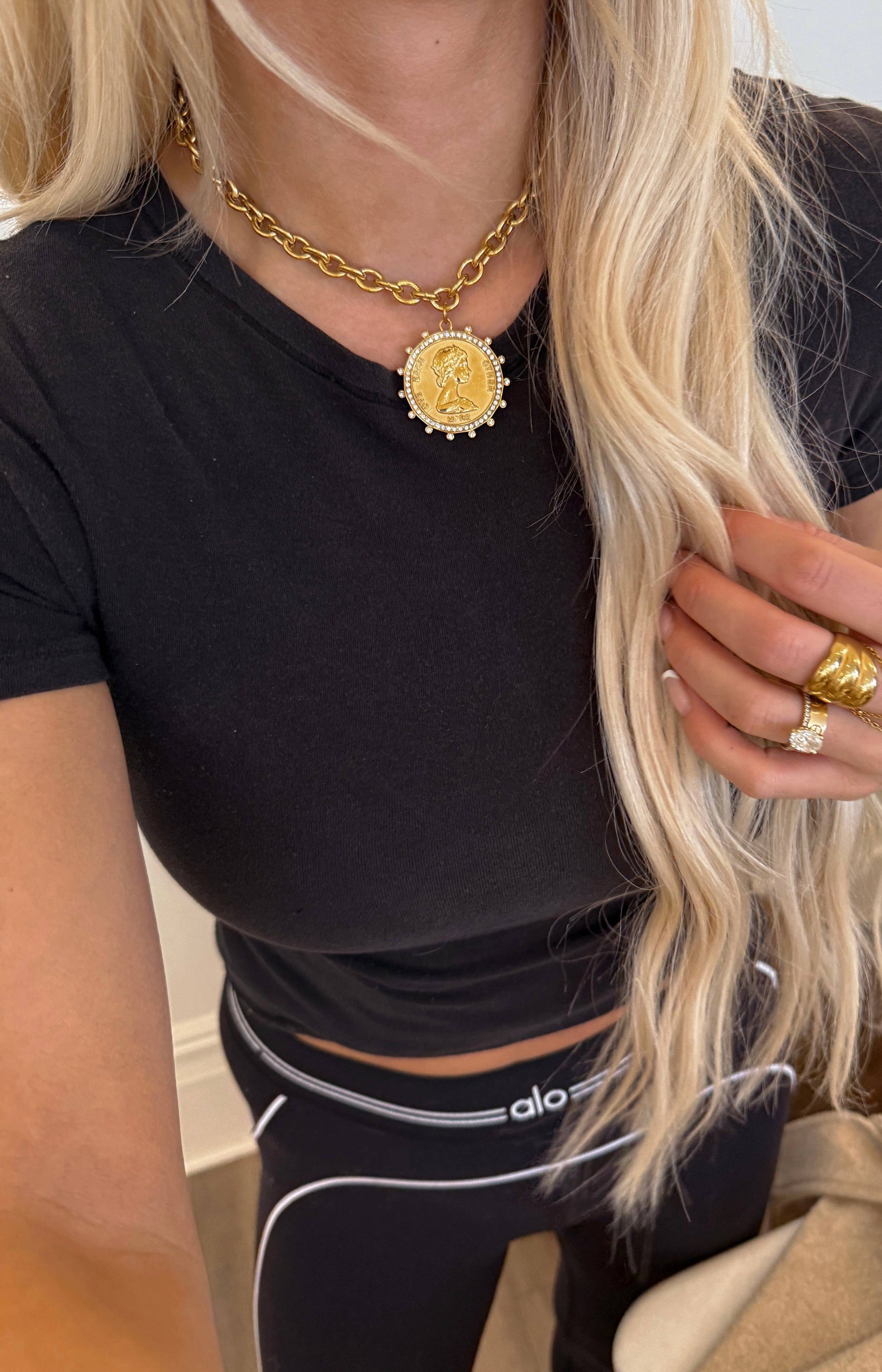 Chansutt Pearl Small Coin Necklace-CHANSUTTPEARLS-The Twisted Chandelier