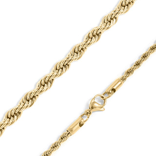 Gold Rope Chain Necklace-Necklace-WJW-The Twisted Chandelier