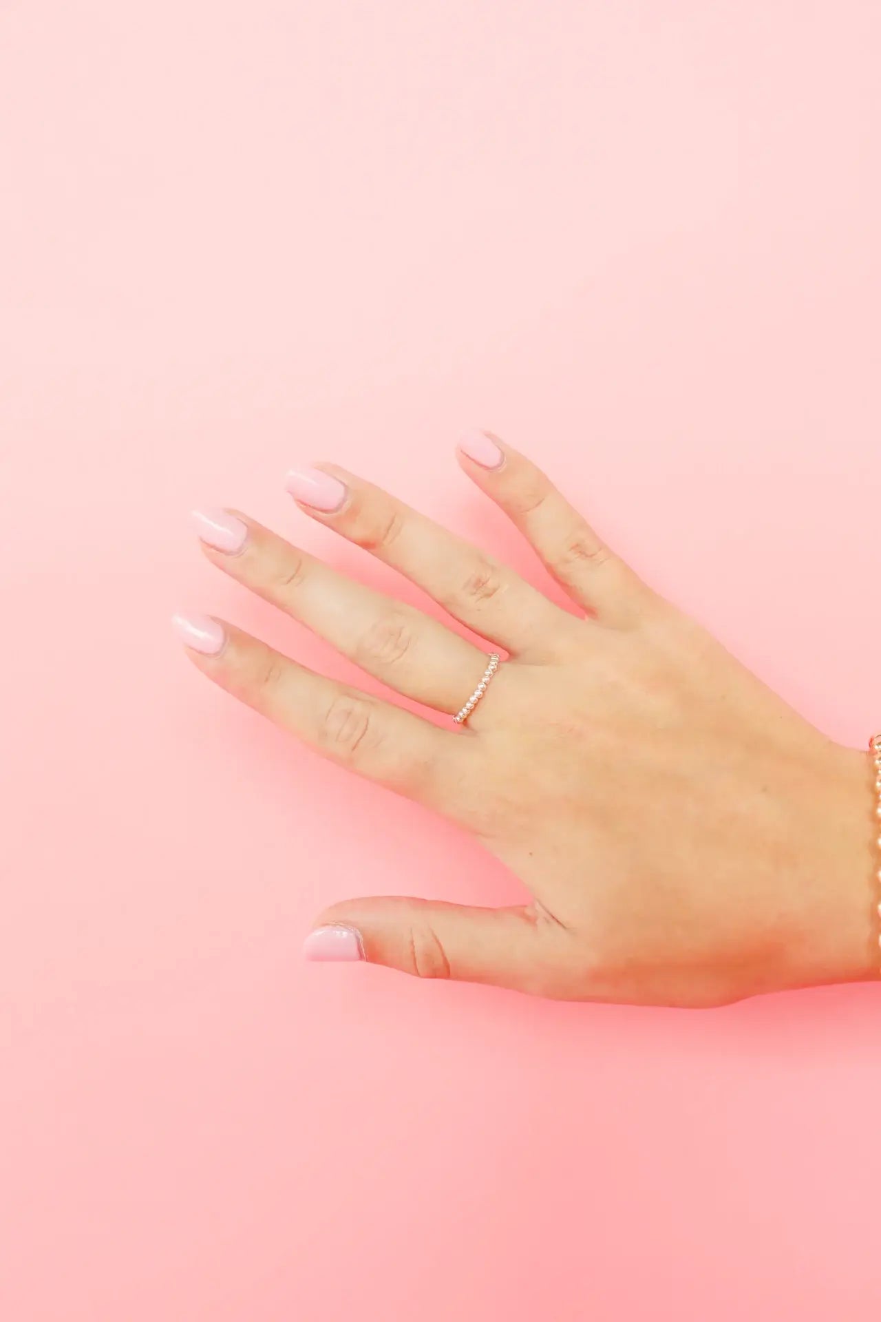 Lexi Beaded Band in Silver-Beaded Blondes-The Twisted Chandelier