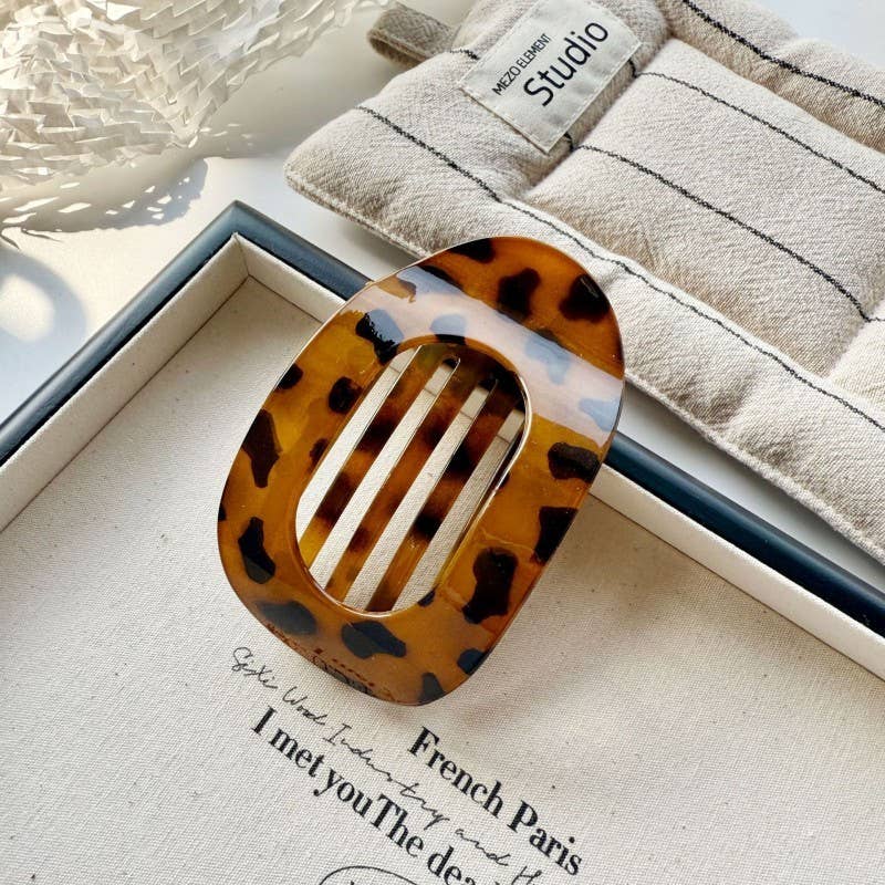 Jumbo Lay Flat Oval Hair Claw Clips Secure Styling-JOSSLYN by wall to wall-40H982-The Twisted Chandelier