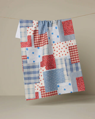 Stars and Stitches Tea Towel-Kitchen Towels-Geometry-The Twisted Chandelier