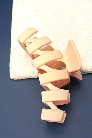 Matte Jumbo Wavy Non Slip Hair Claw Clip-Hair Claws & Clips-JOSSLYN by wall to wall-40H389-The Twisted Chandelier