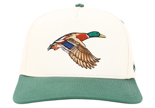 Men's Cream/Green - Mallard Hat-Hat-Embry Outdoors-Men's-The Twisted Chandelier